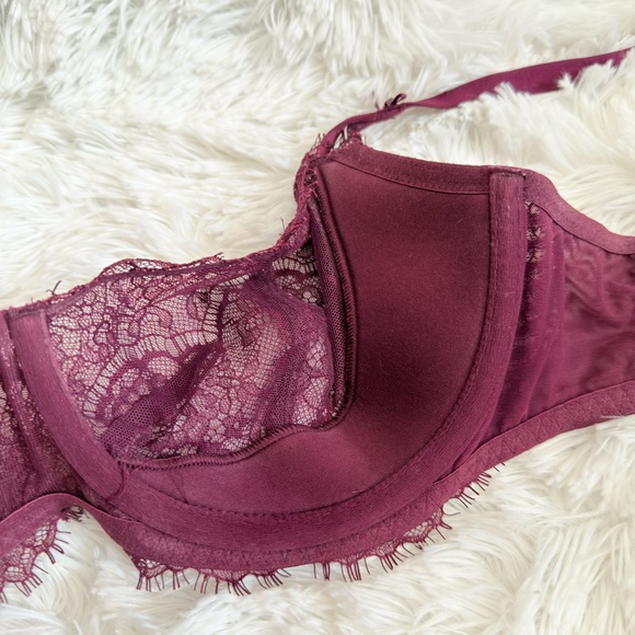 Victorias Secret Unlined balconet maroon 34DD/E75 - Picture 7 of 9